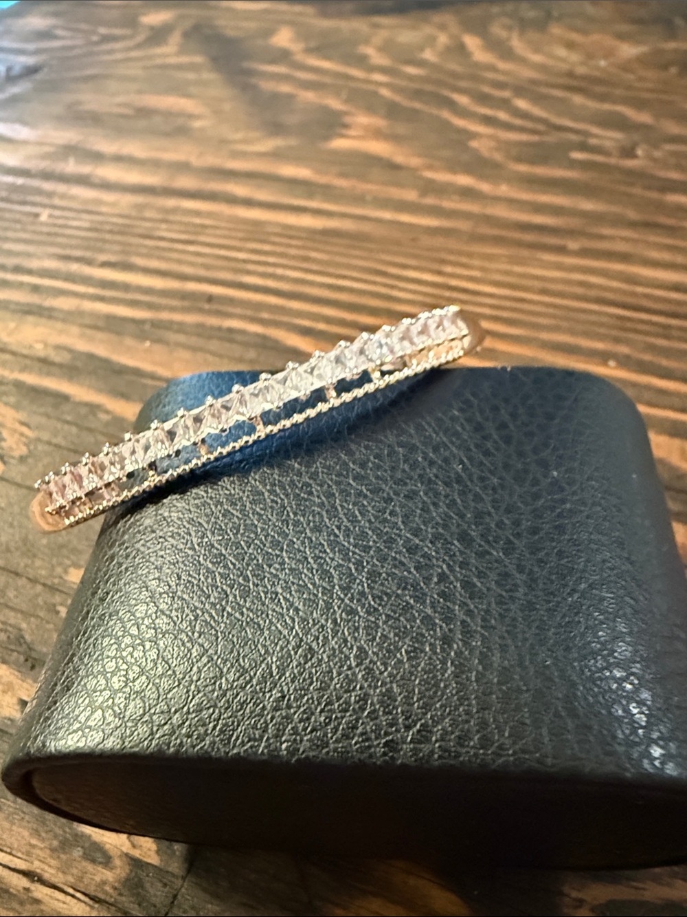 Gold Plated Rose Gold Sparkling Crystal Bangle Bracelet Crystal Bangle for Women